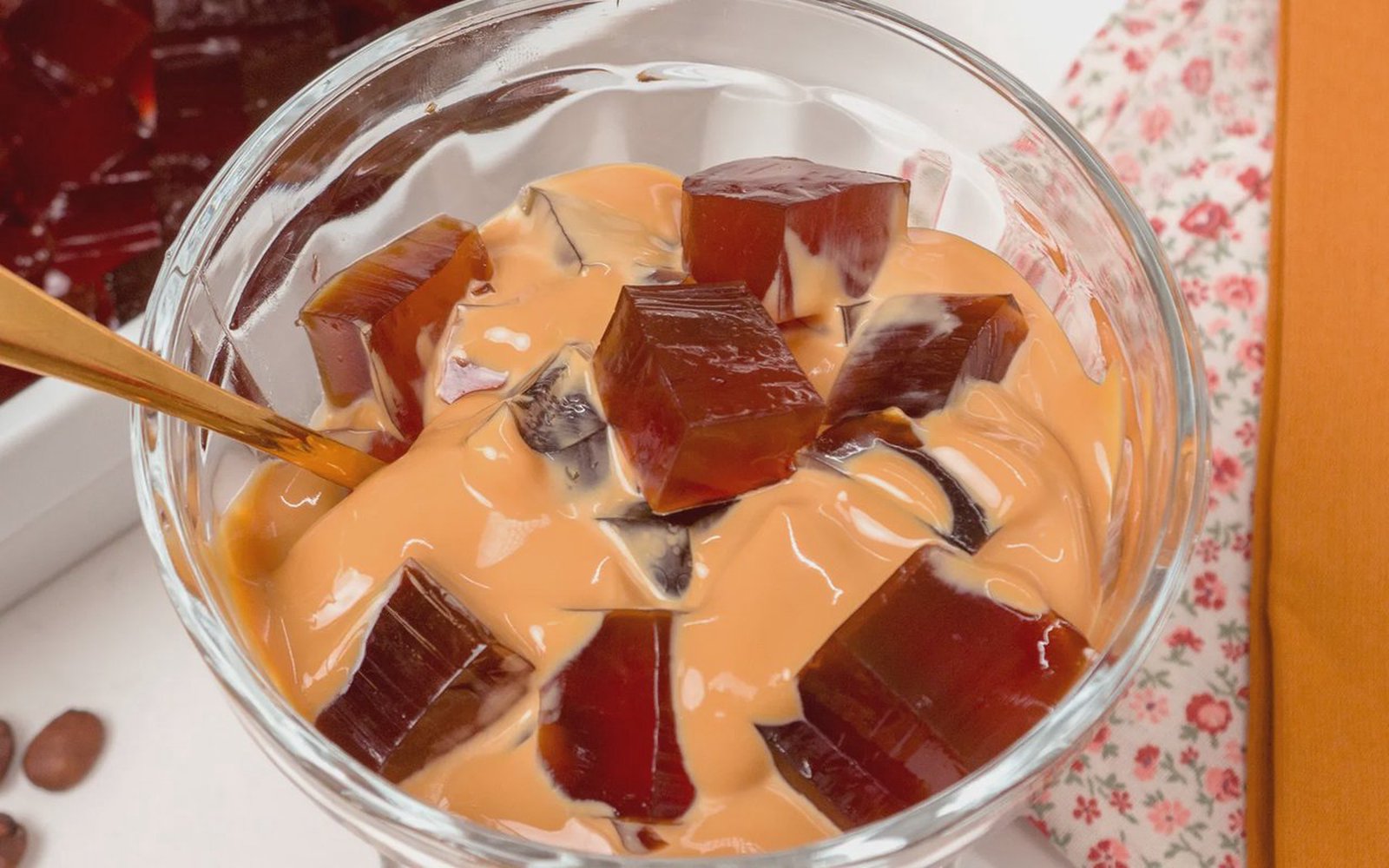 Gelatina De Café Com Doce De Leite