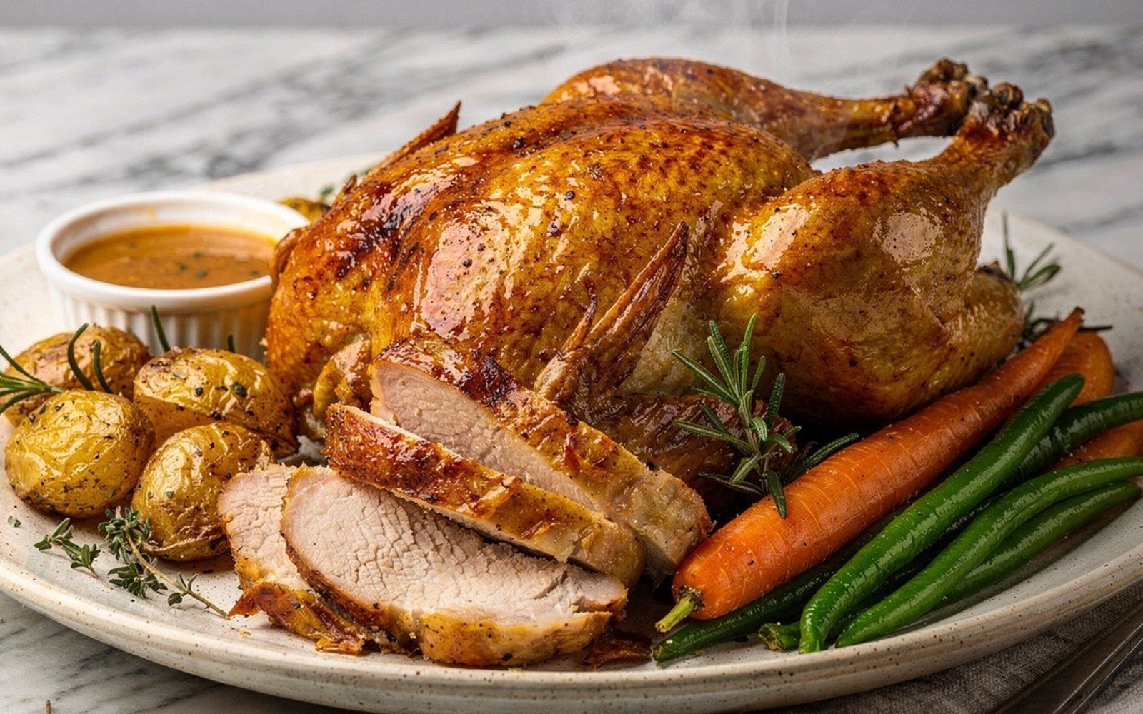 Frango Assado ao Suco de Laranja
