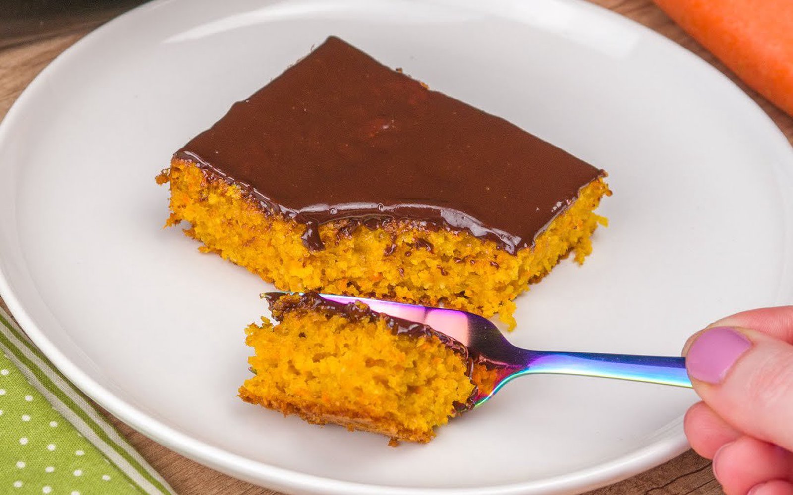 Bolo de Cenoura com Aveia