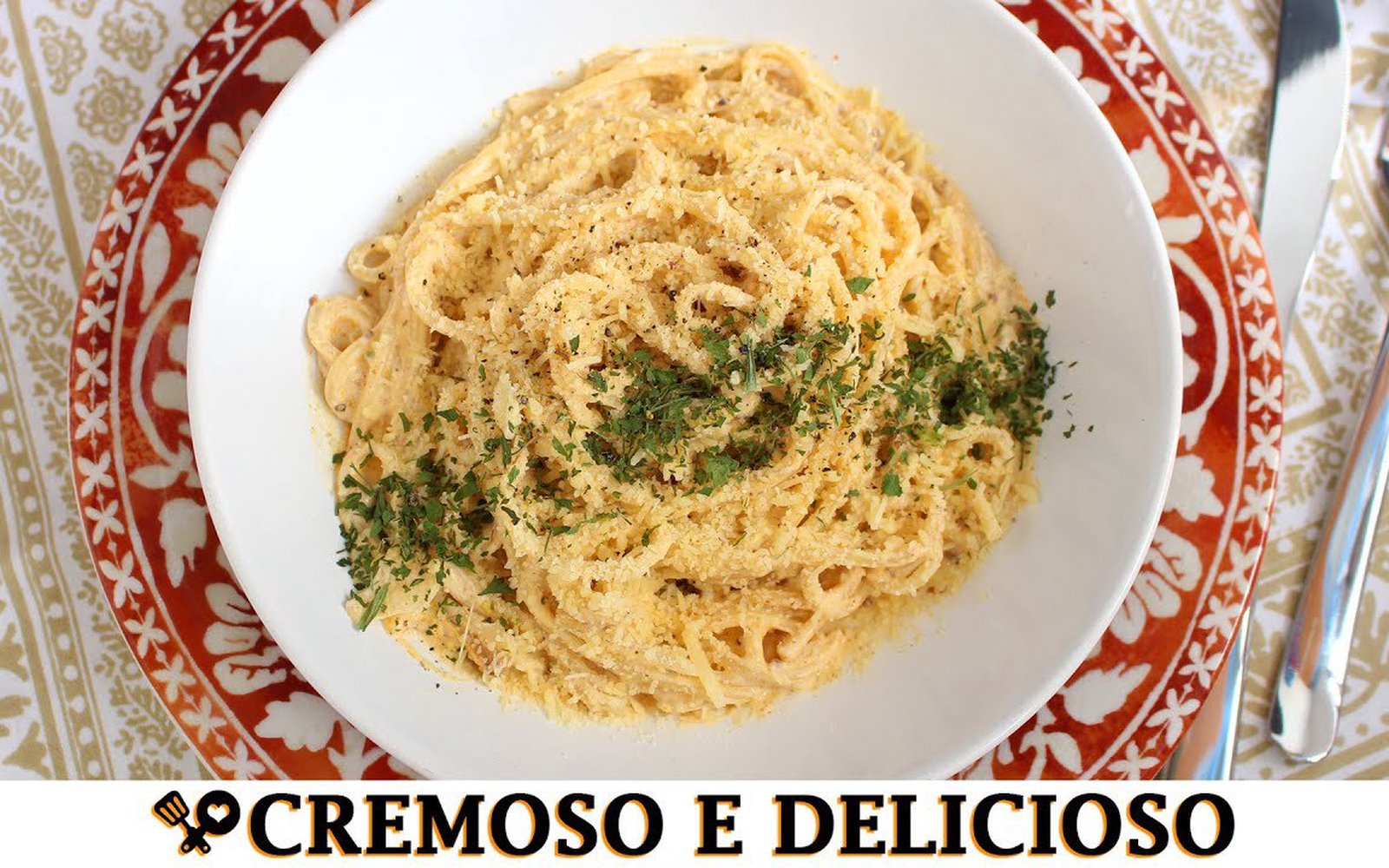 Massa com Molho Cremoso Fácil e Rápida