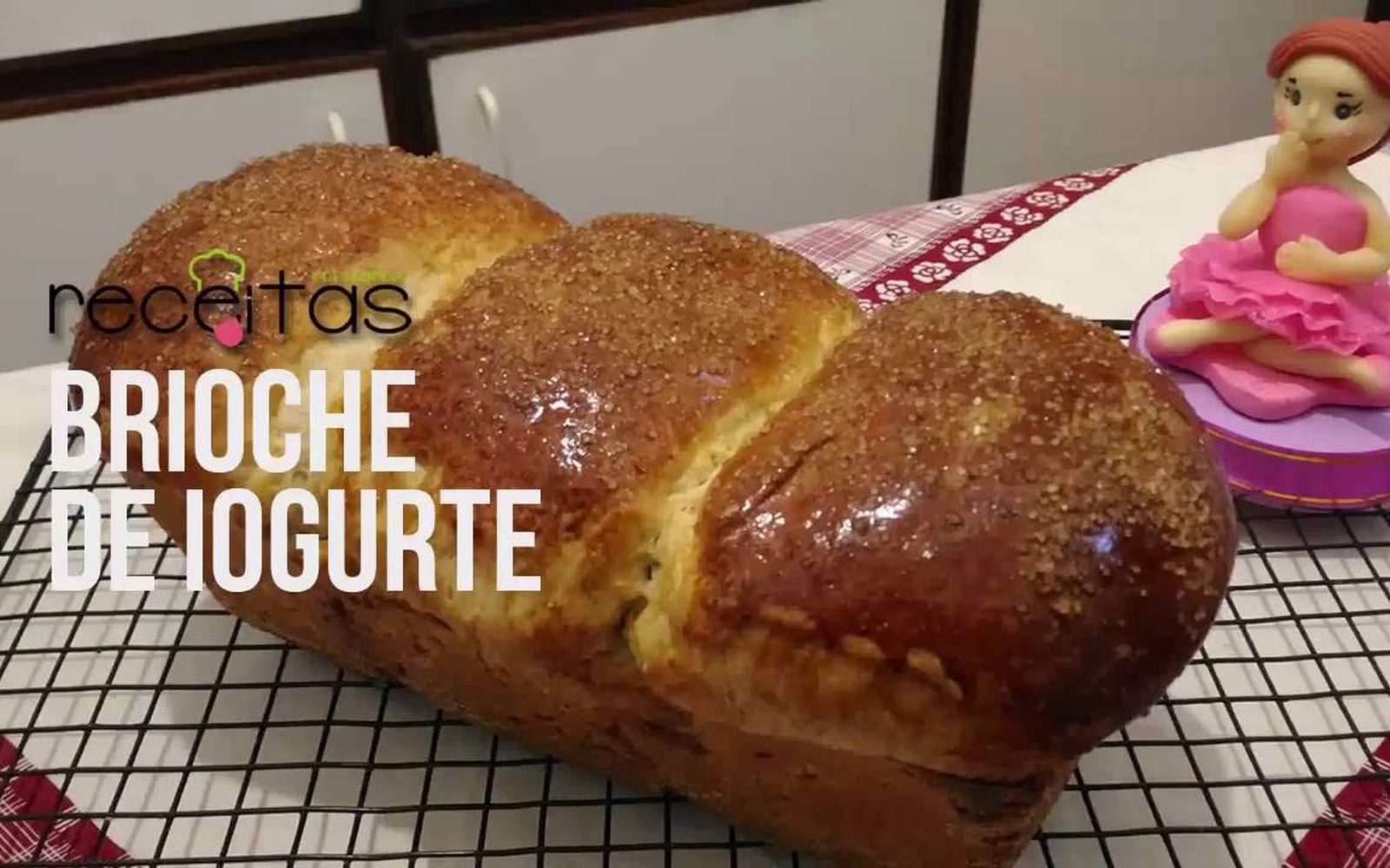 Brioche de Iogurte (Pão Doce)