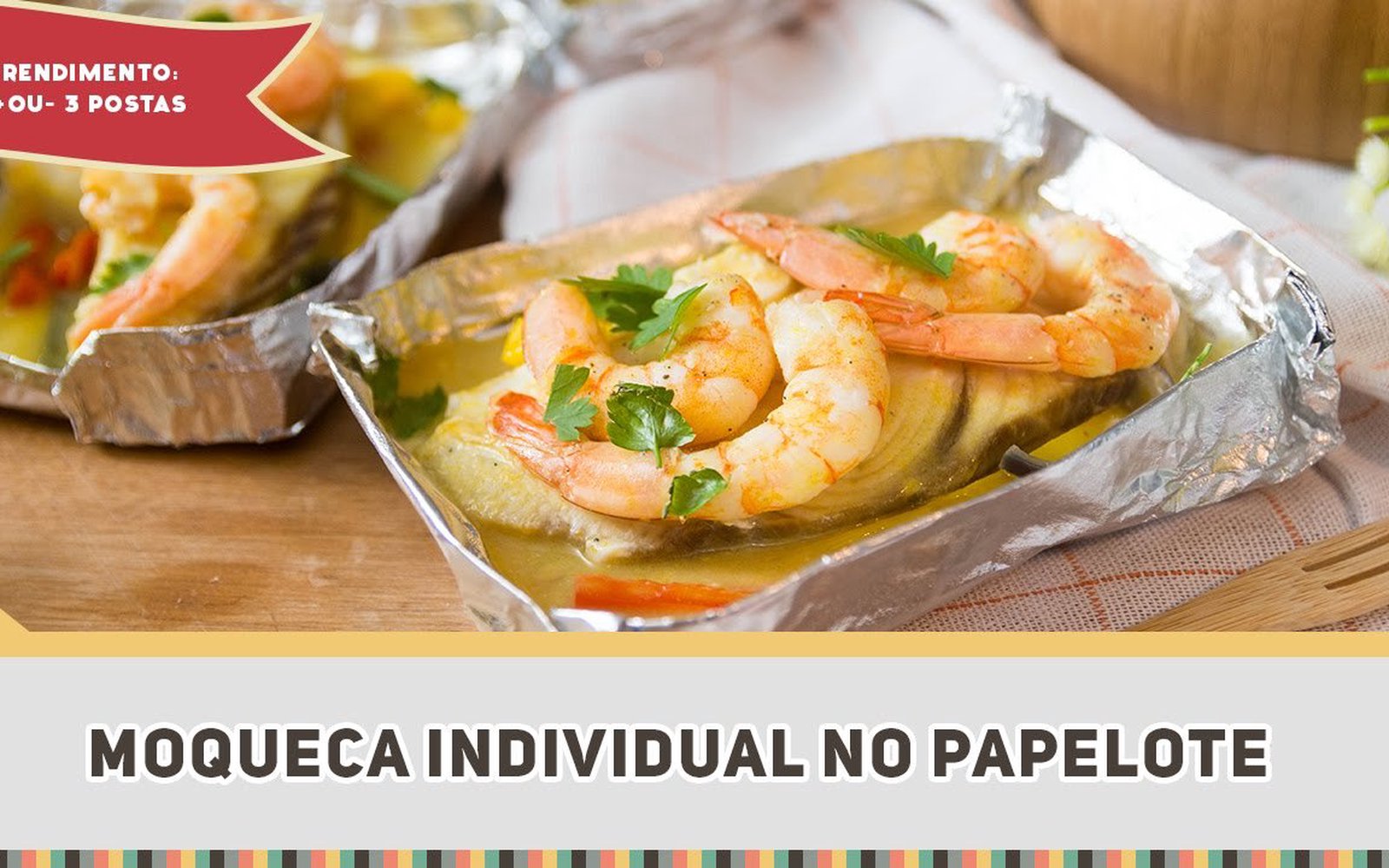 Moqueca Individual no Papelote