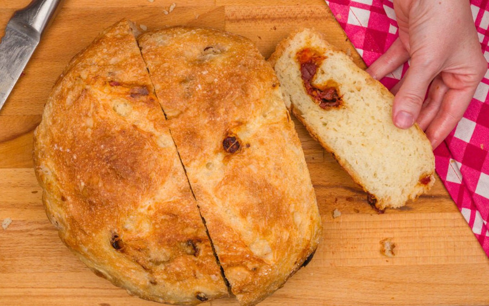Pão sem Sova de Tomate
