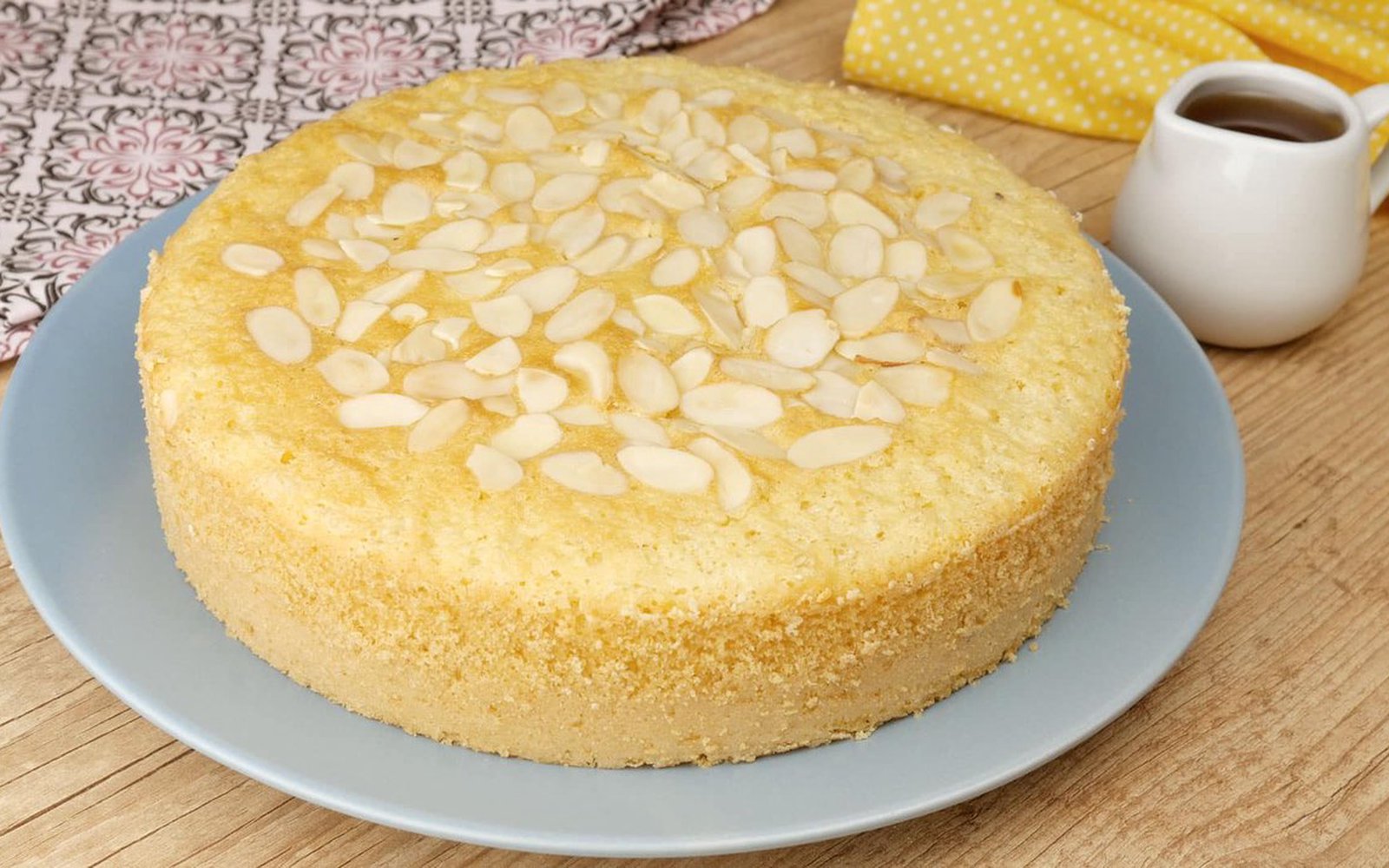 Bolo de Amêndoas Sem Glúten, Sem Lactose e Sem Açúcar