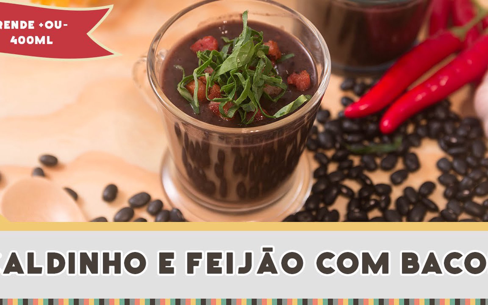 Caldinho de Feijão com Bacon