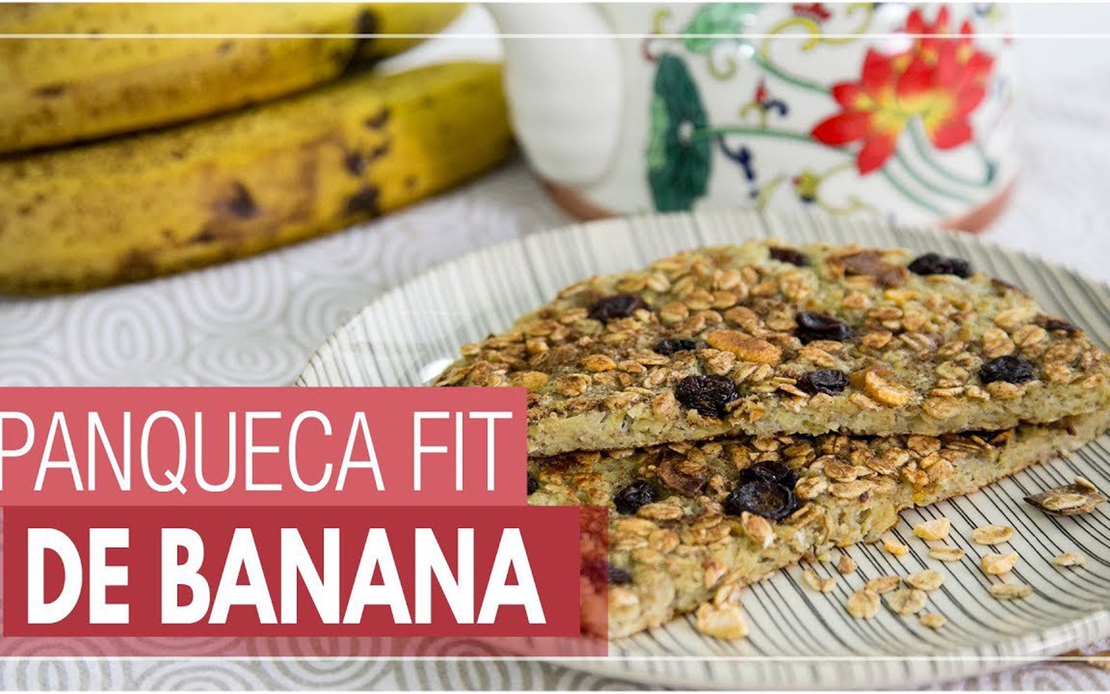 Panqueca Fit de Banana e Granola