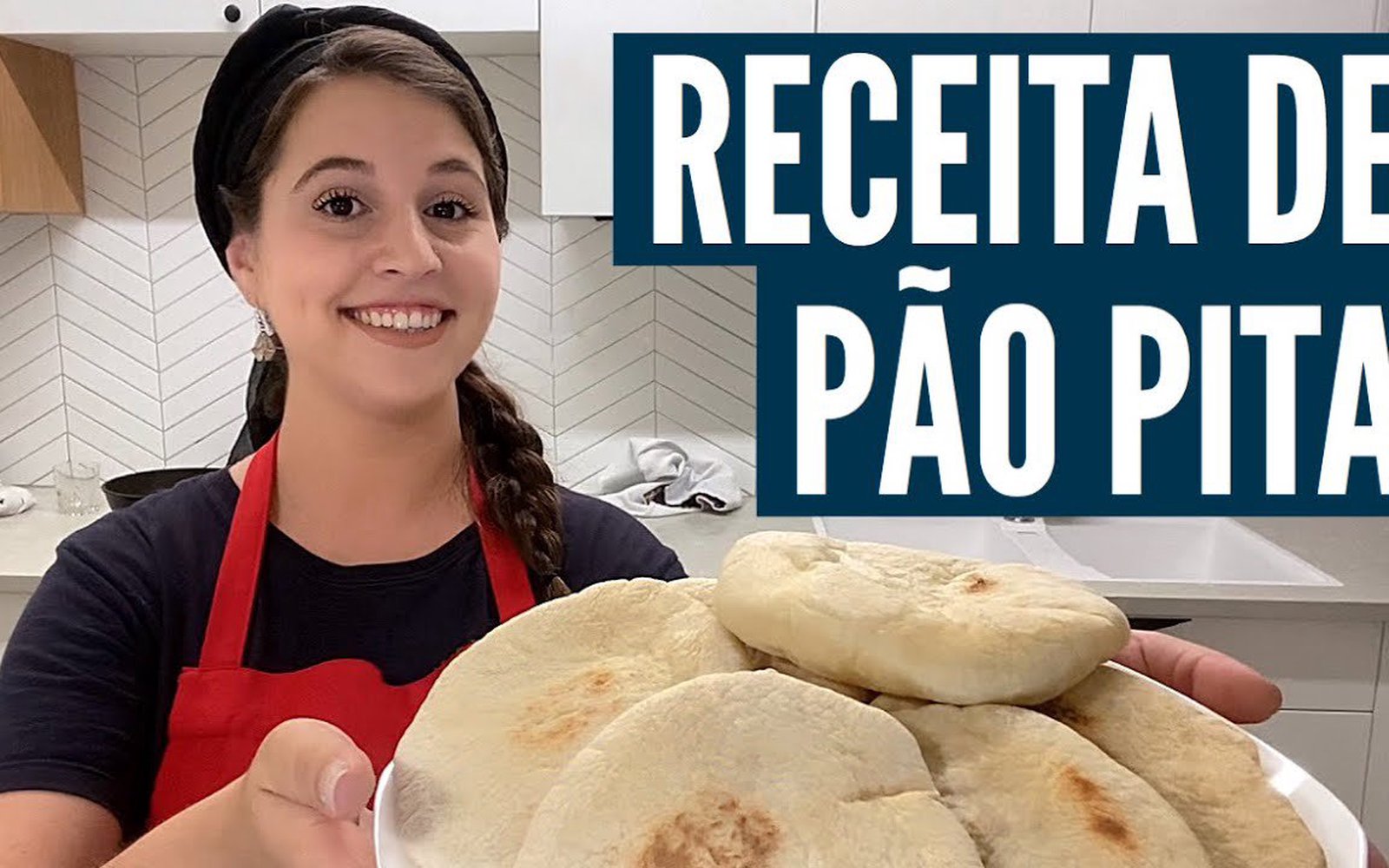 Pão Pita Caseiro (Pão Árabe)