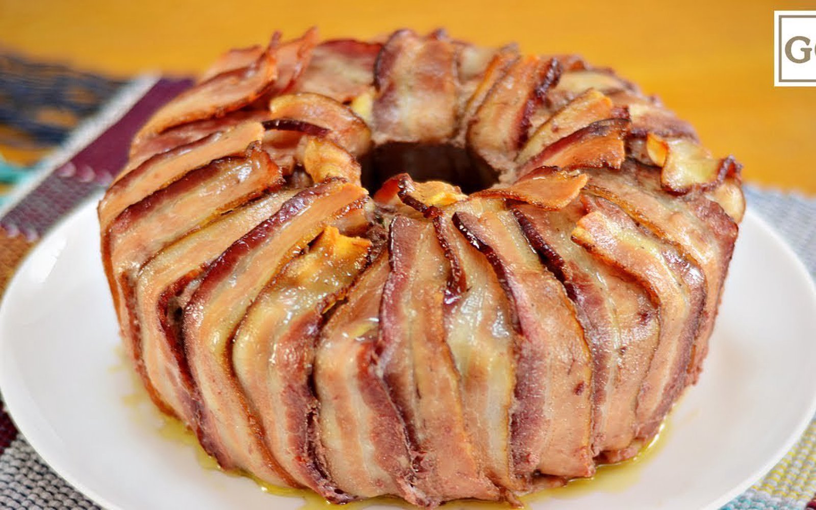 Bolo de Carne com Bacon