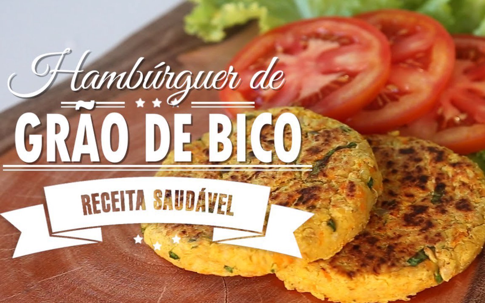 Hambúrguer de Grão-de-Bico