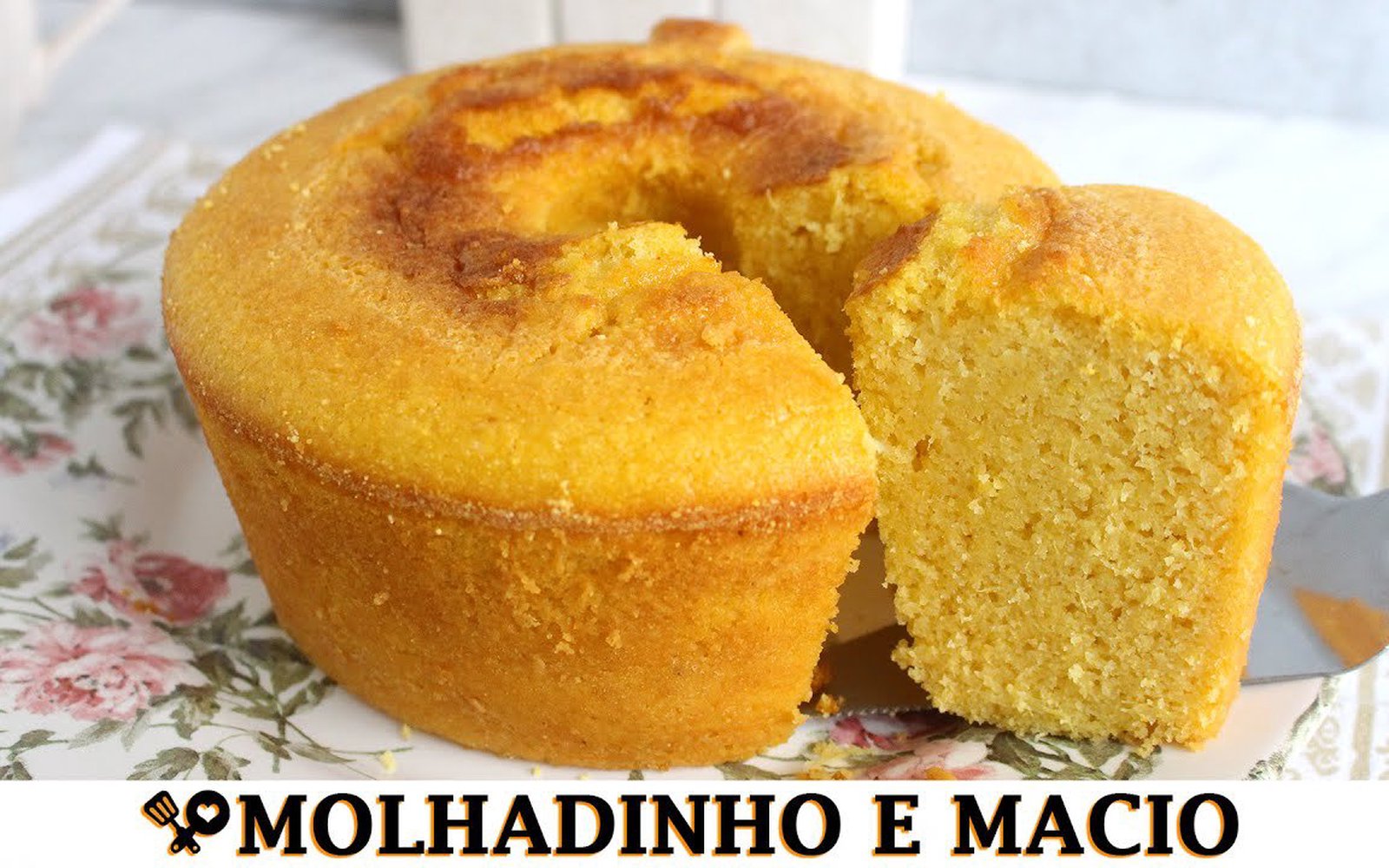 Bolo de Milho de Liquidificador Molhadinho