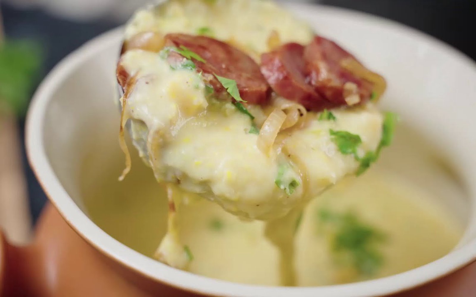 Creme de Milho com Calabresa