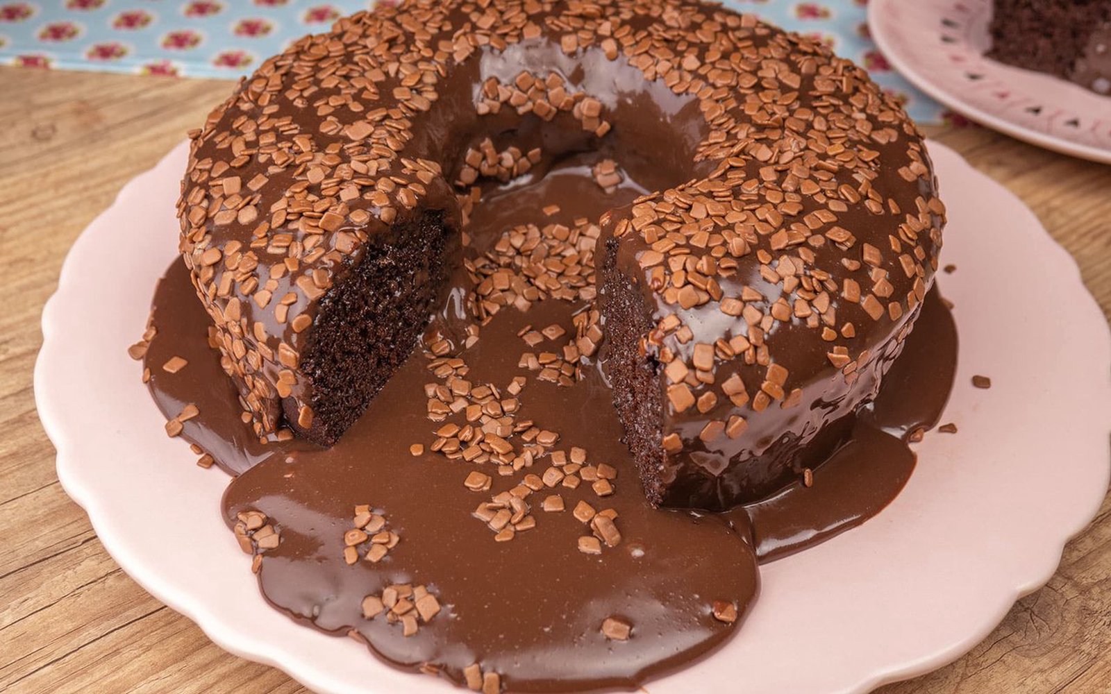 Bolo Vulcão de Brigadeiro