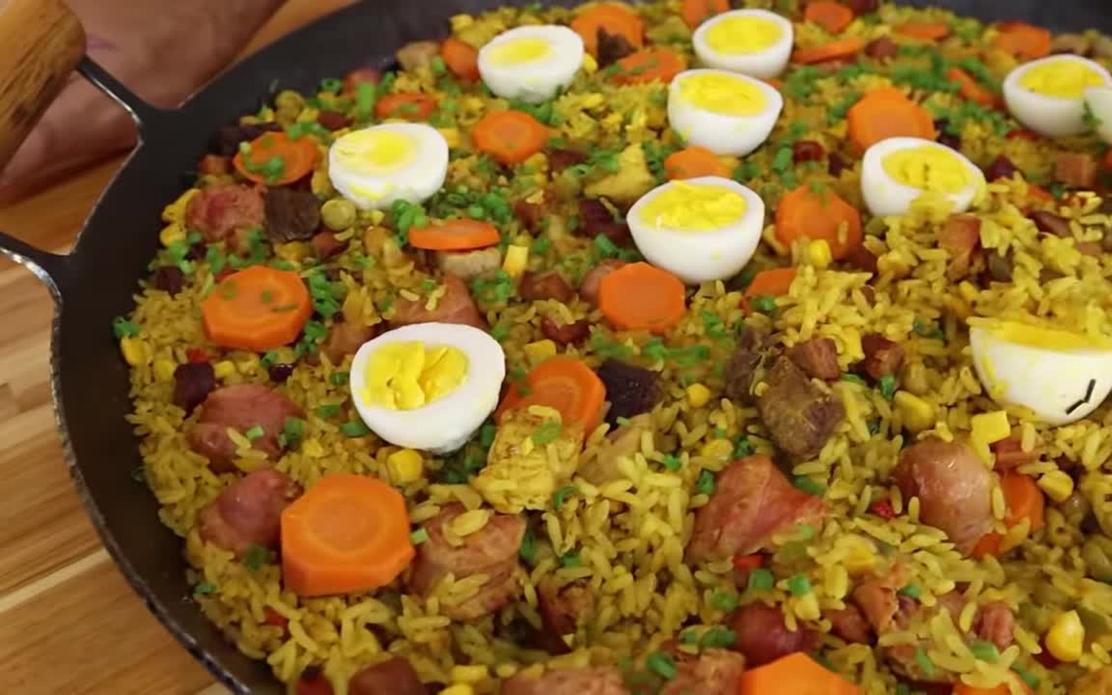 Receita de Paella Caipira