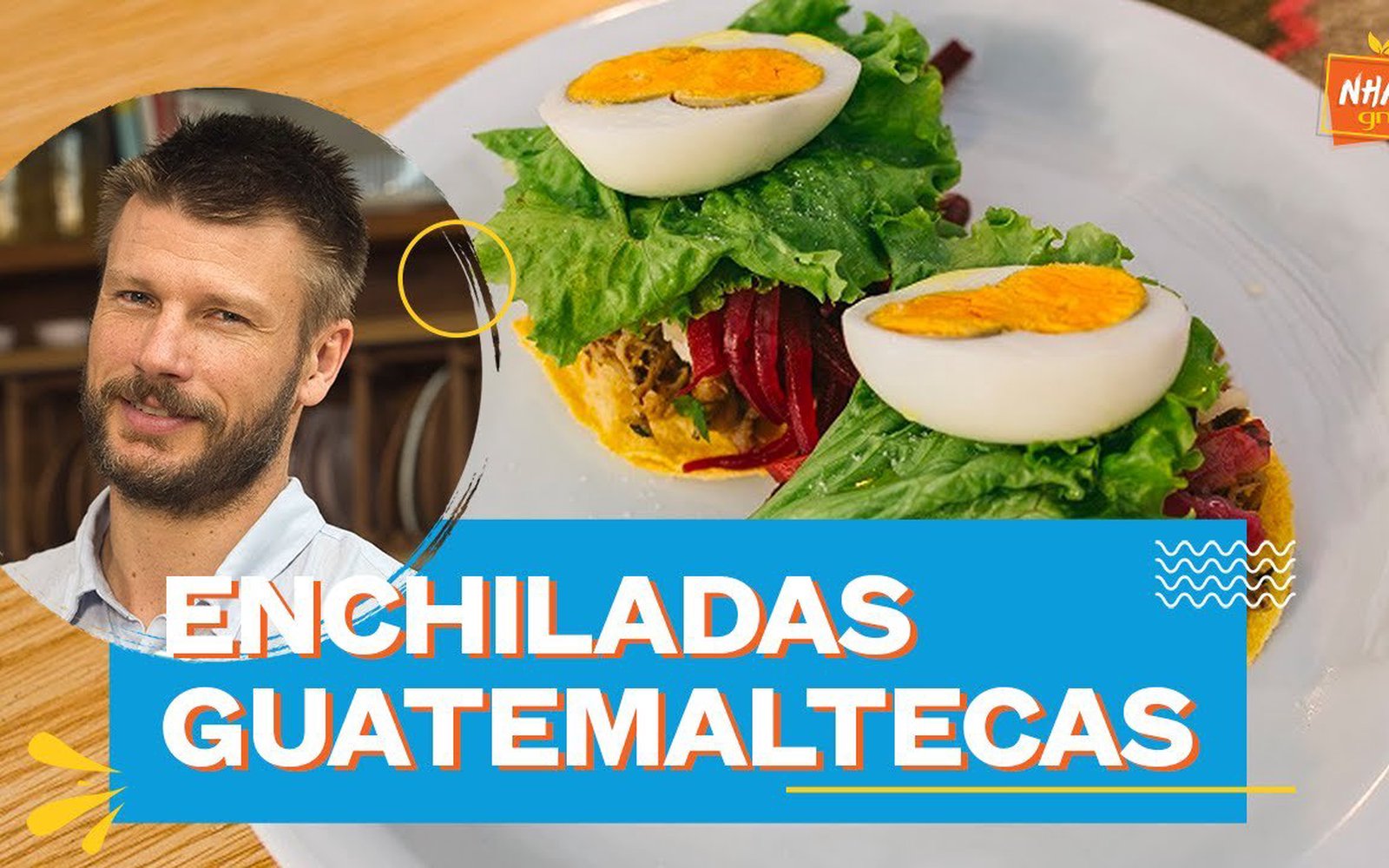 Enchiladas guatemaltecas (carne desfiada com legumes)