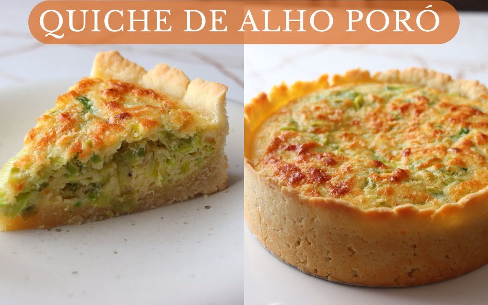 Quiche de Alho-Poró Cremoso