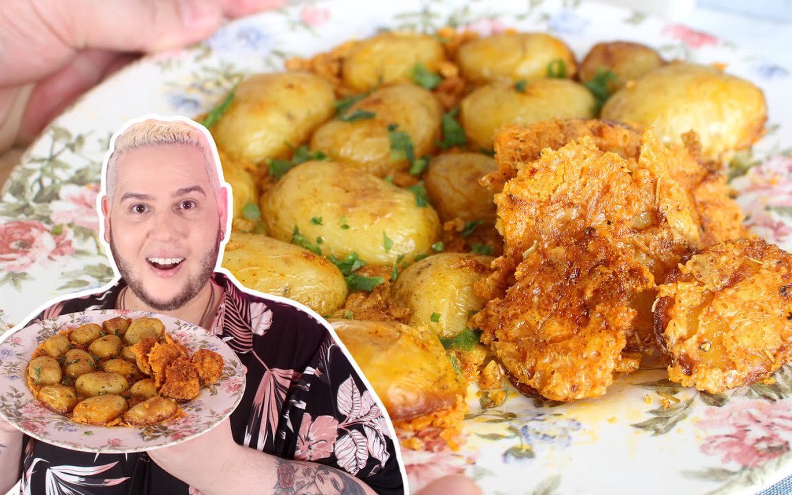 Batata com Crosta de Parmesão