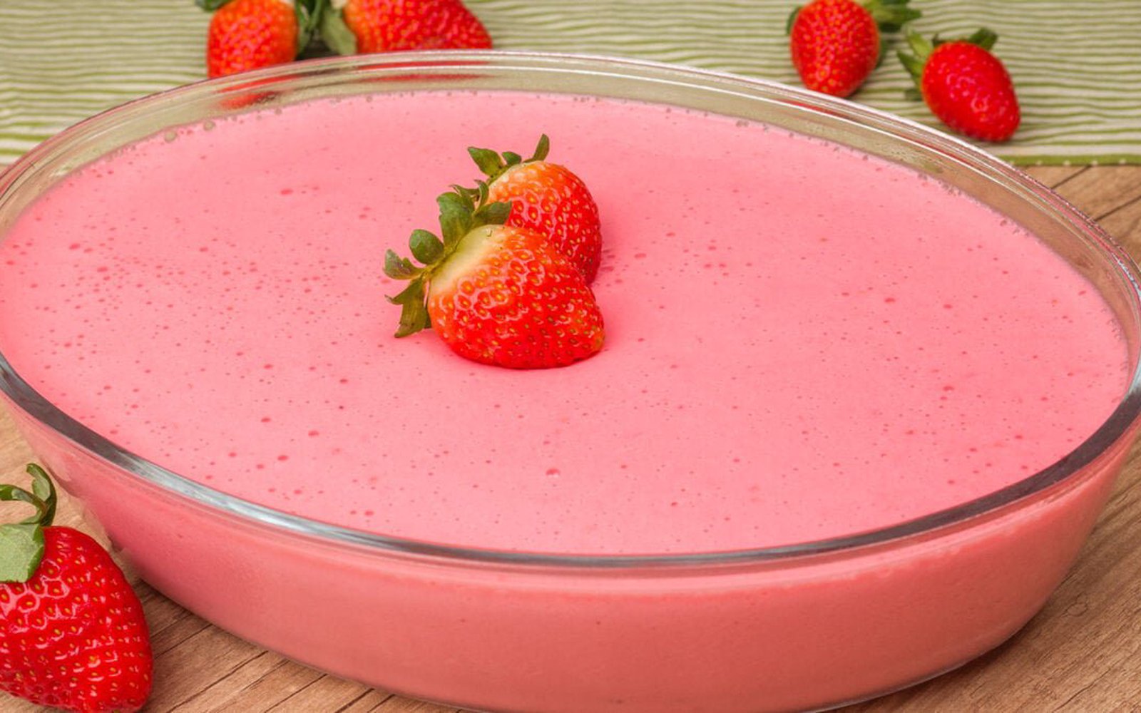 Espuma Rosada Sobremesa de Liquidificador