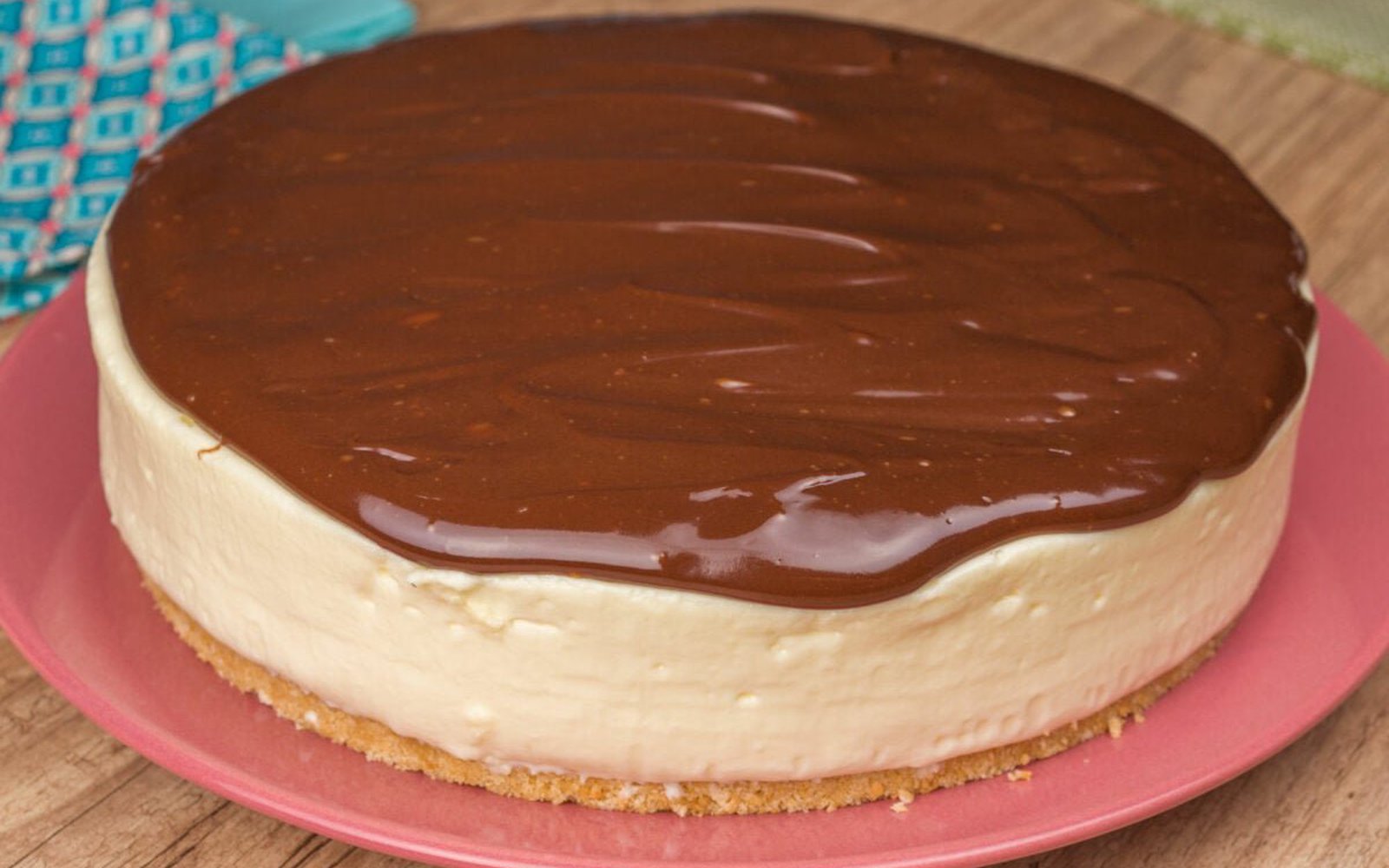 Cheesecake de Chocolate sem Forno e sem Gelatina
