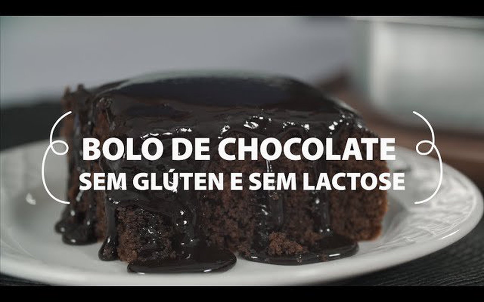 Bolo de Chocolate Sem Glúten e Sem Lactose