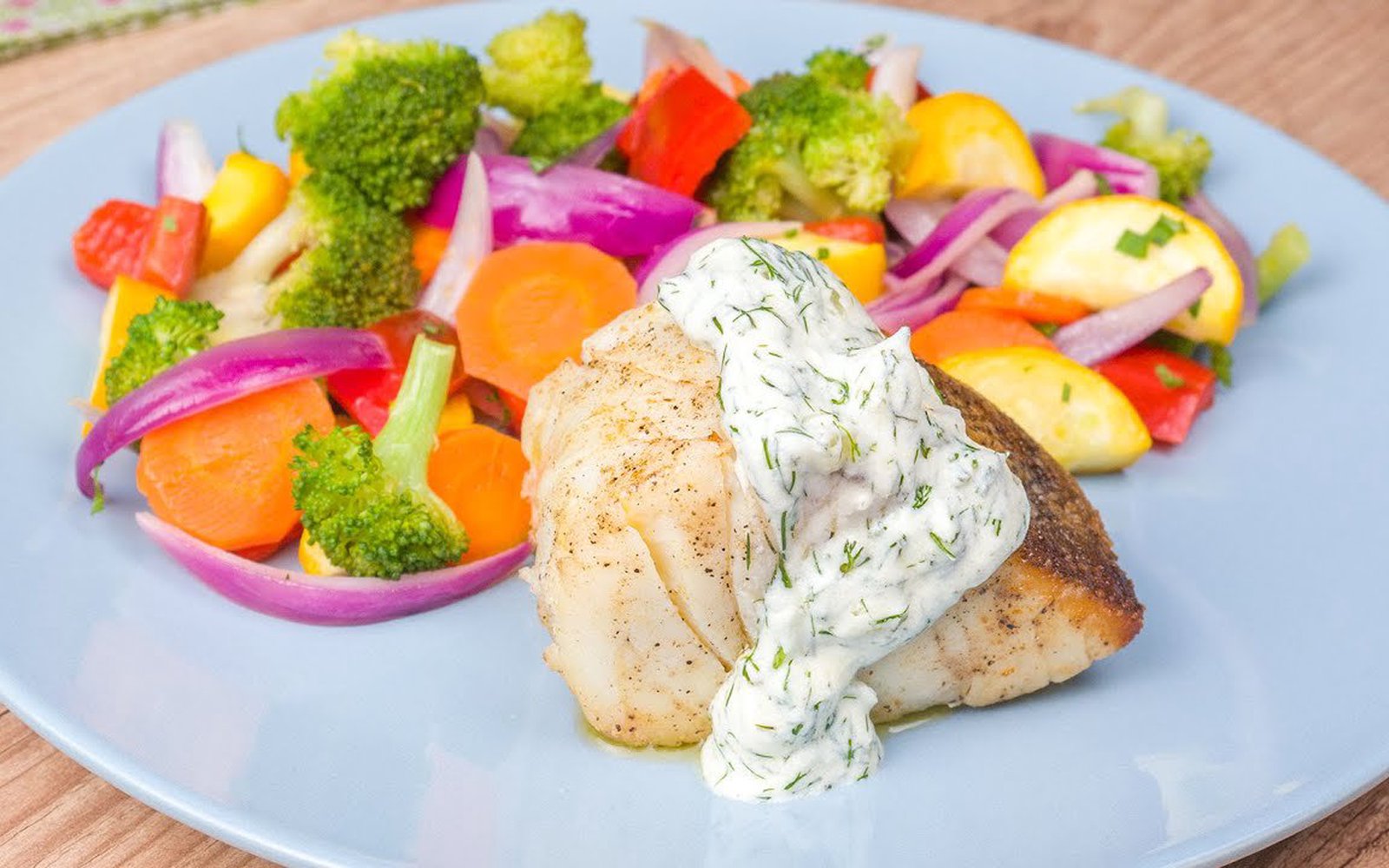 Bacalhau com Molho de Dill