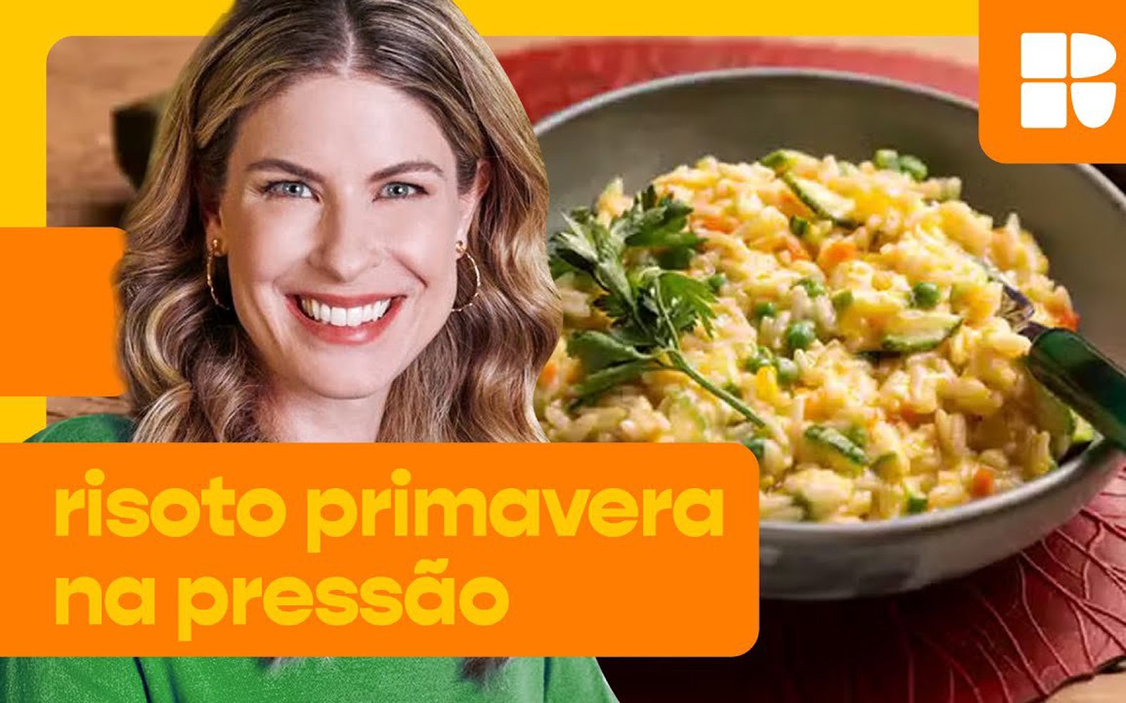 Risoto primavera na pressão