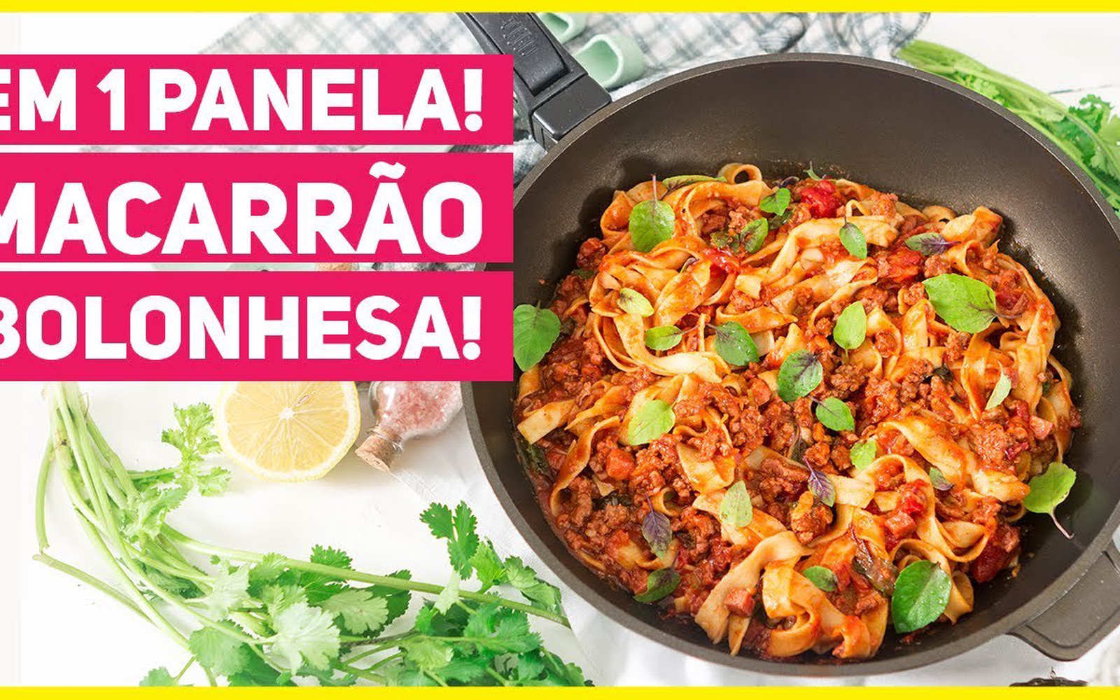 Macarrão Bolonhesa em 1 Panela Só
