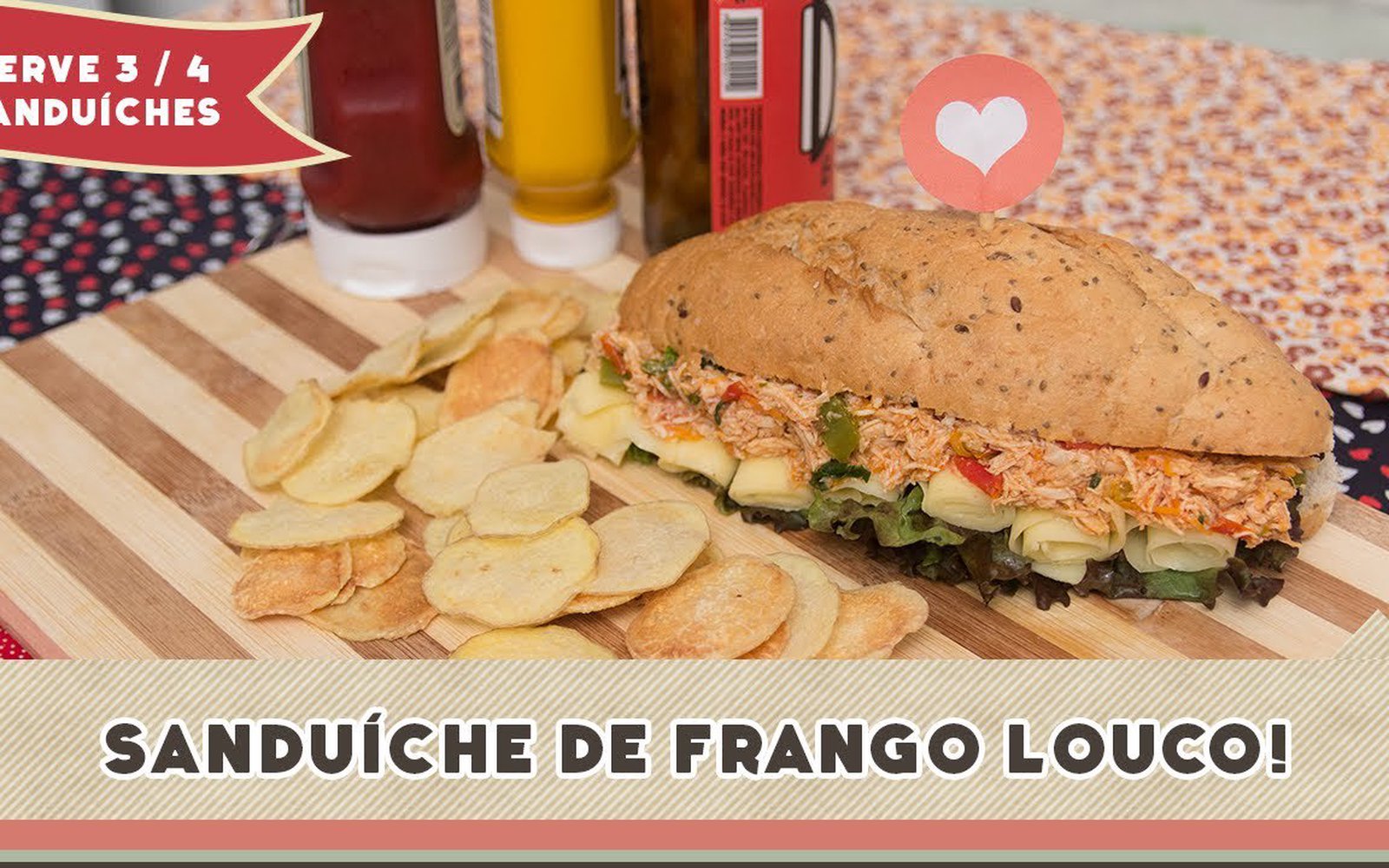 Sanduíche de Frango Louco
