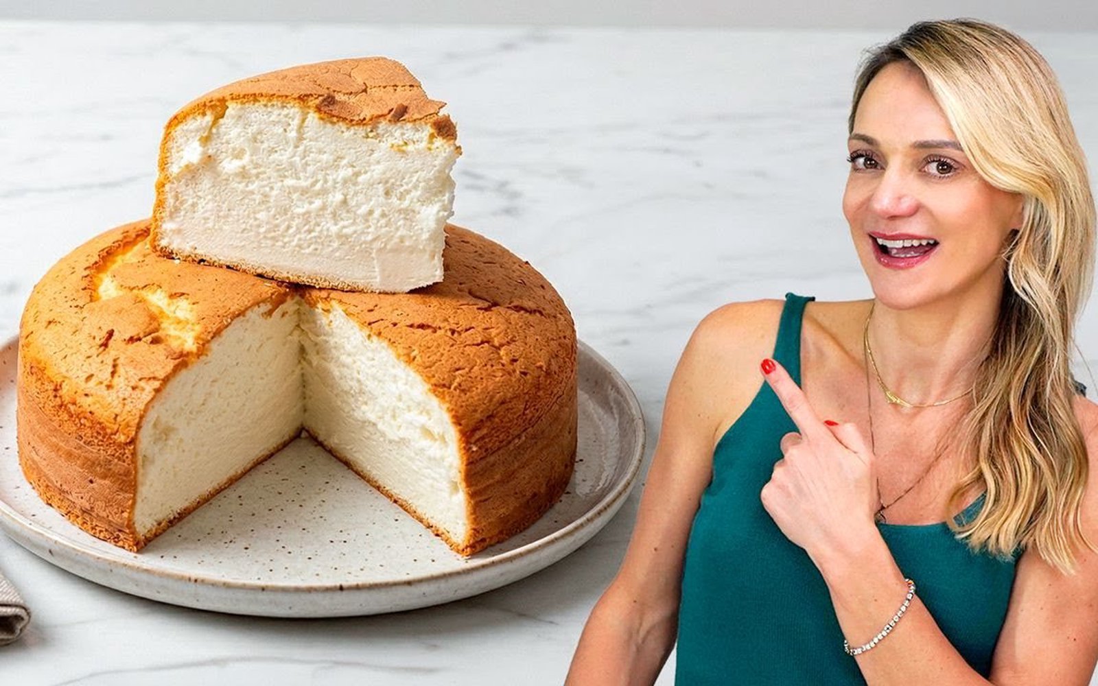 Bolo Algodão com 3 Ingredientes sem Farinha de Trigo