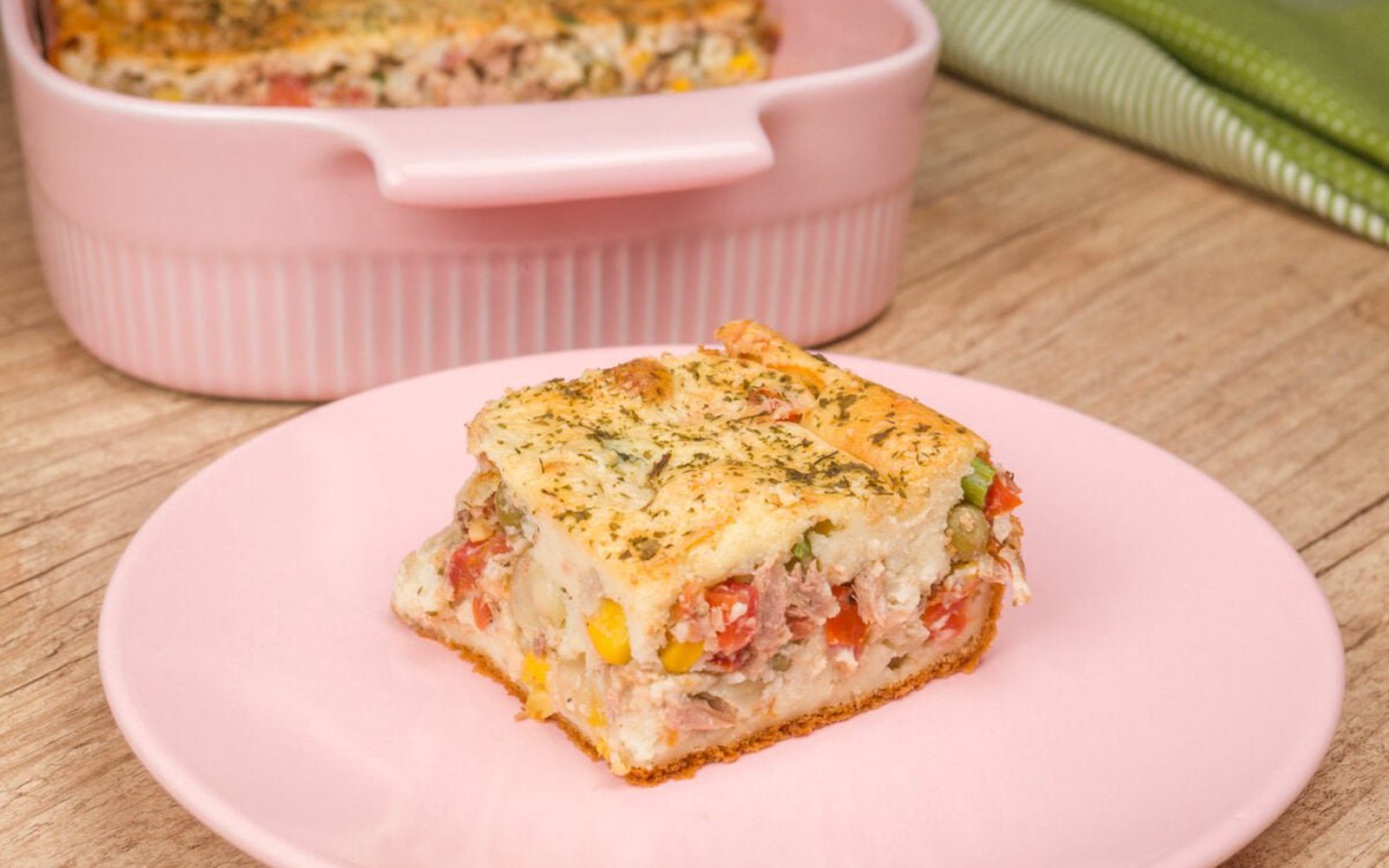 Torta de Liquidificador com Massa de Batata