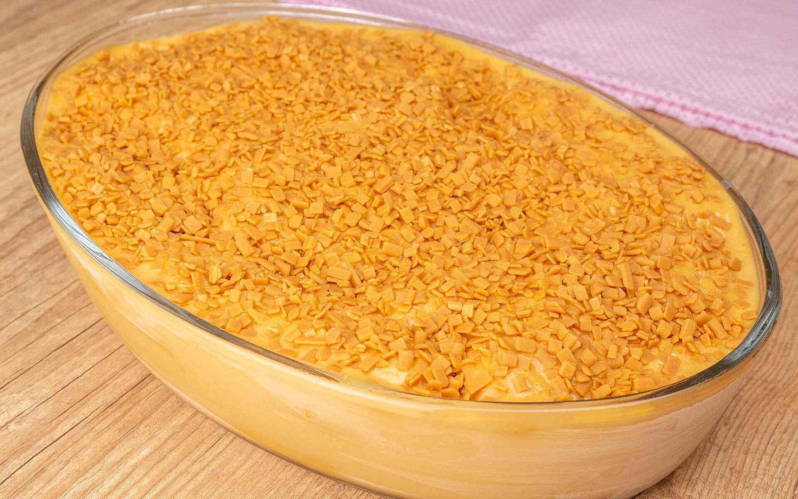 Pavê de Doce de Leite com 5 ingredientes e sem forno