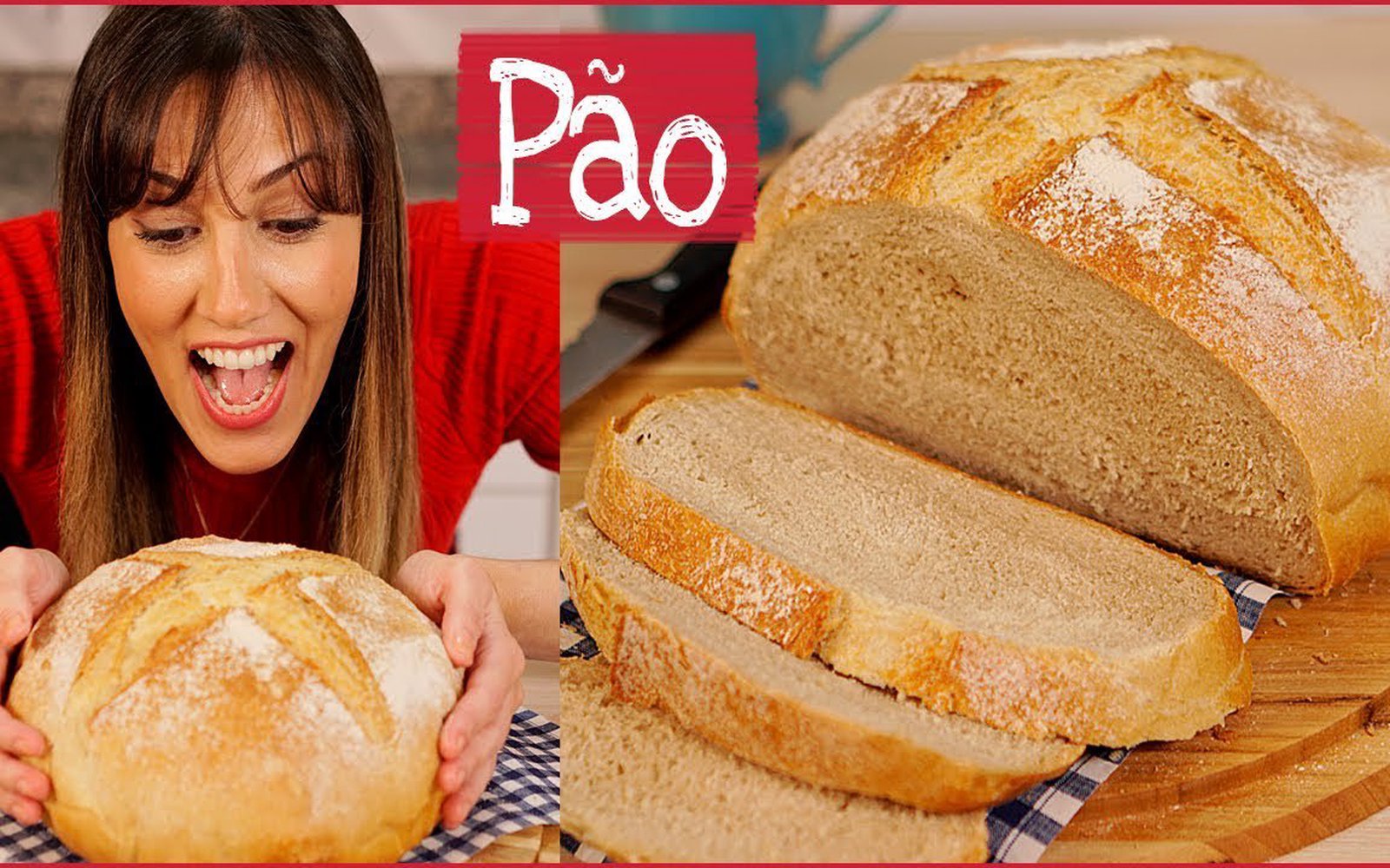 Pão Caseiro Crocante Assado na Panela
