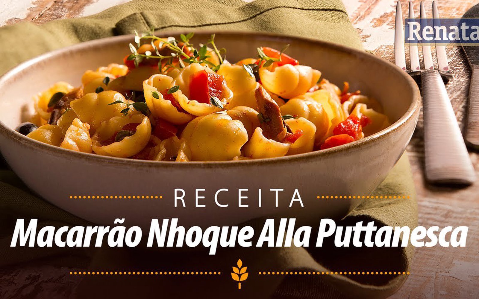Macarrão Nhoque Alla Puttanesca
