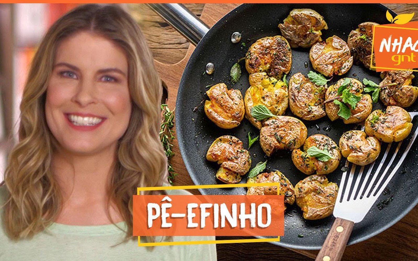 Batatas ao Murro com Espinafre Refogado