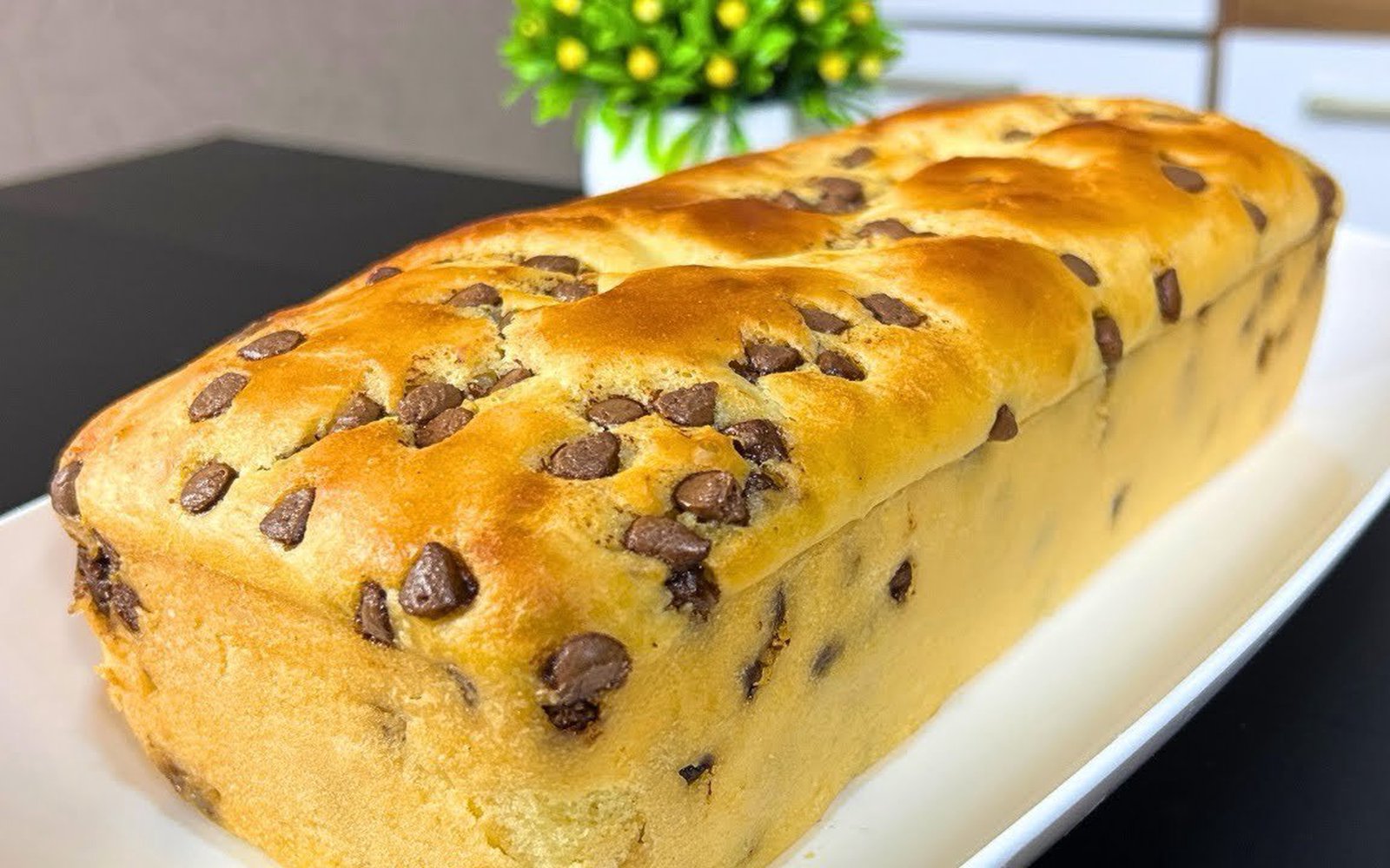 Pão Caseiro com Gotas de Chocolate (no Liquidificador)