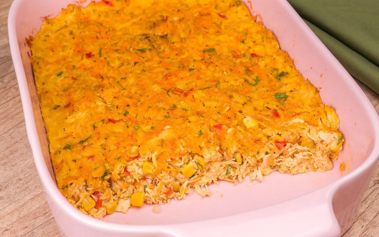Torta de Frango sem Farinha