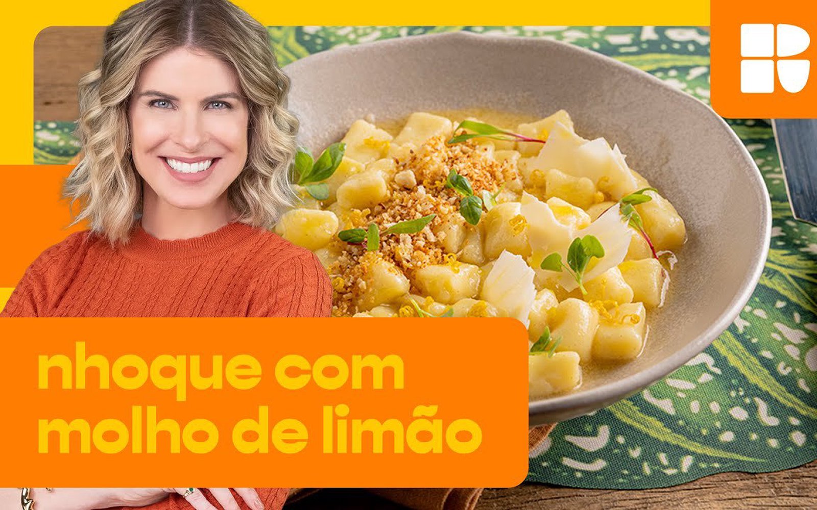 Nhoque de batata com molho de limão