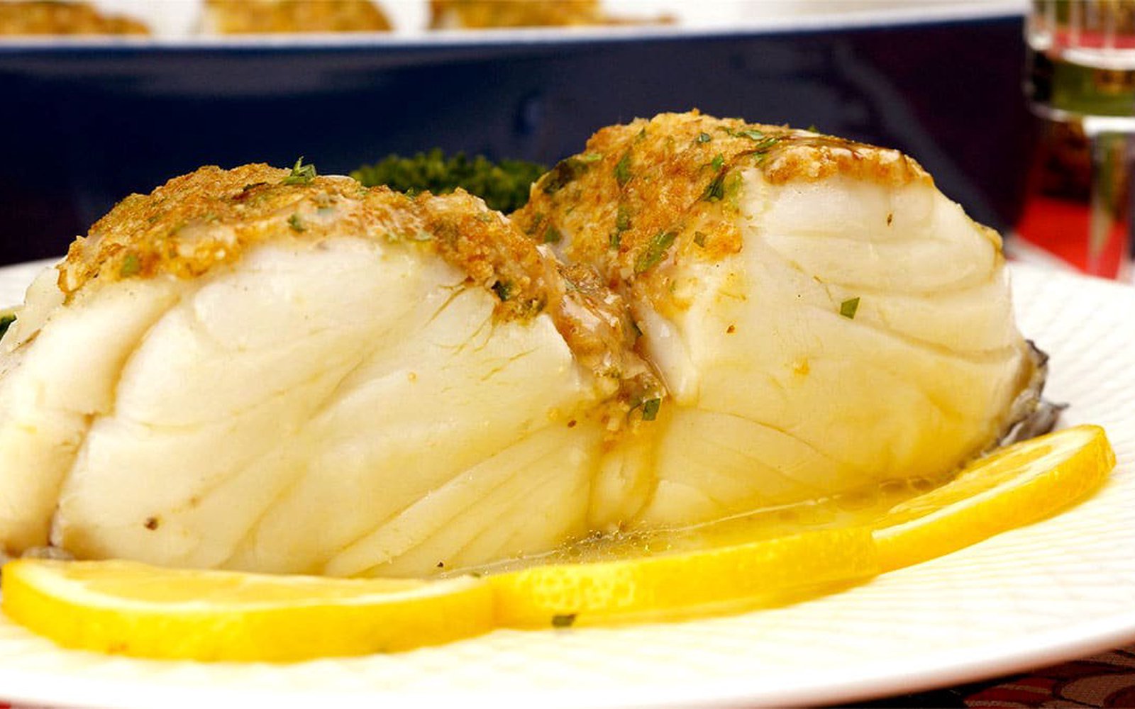Bacalhau da Noruega com Manteiga, Alho e Limão Siciliano