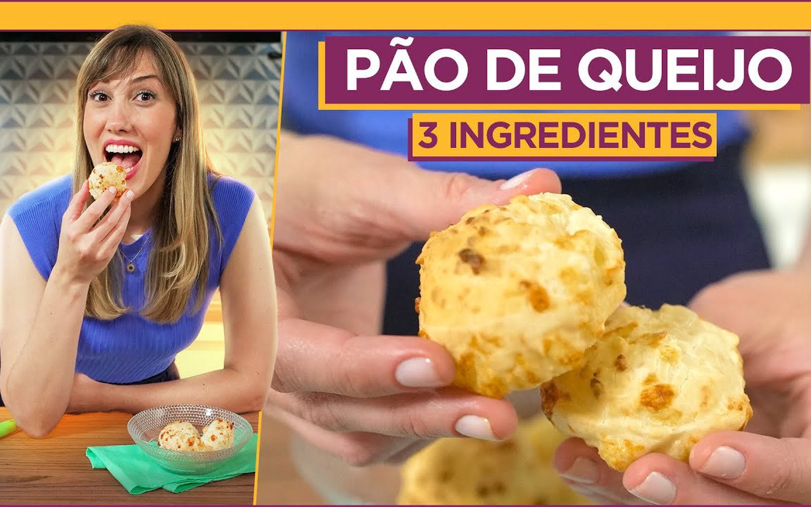 Pão de Queijo com 3 Ingredientes