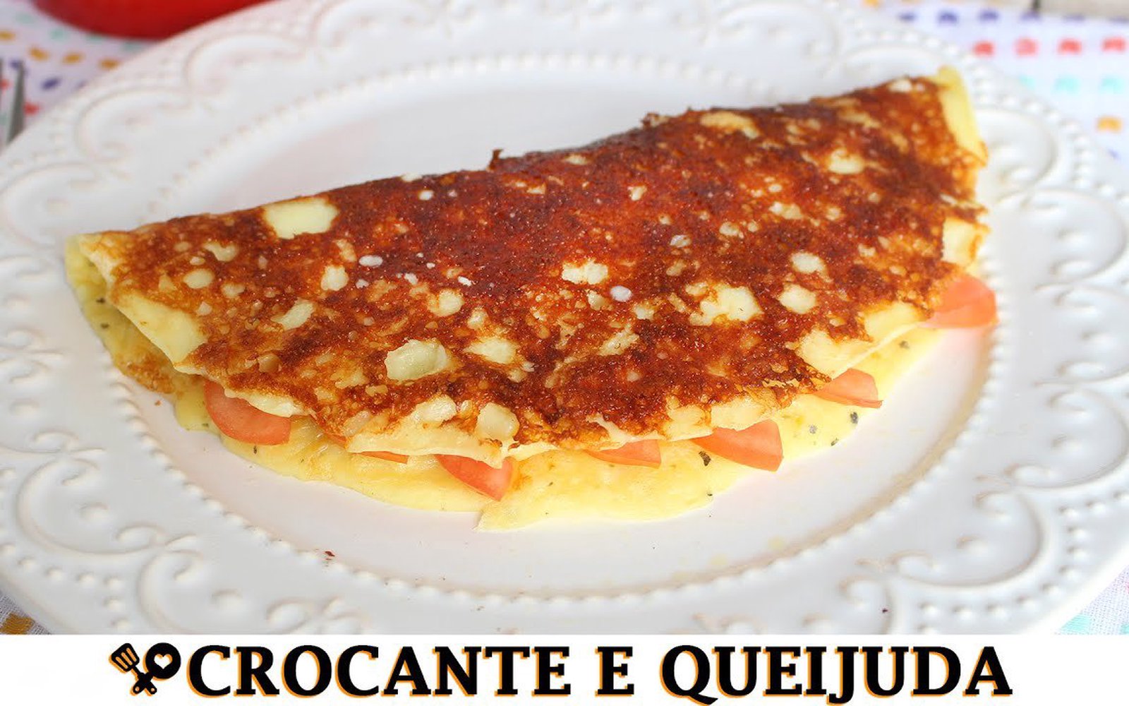 Crepioca com Crostinha de Queijo