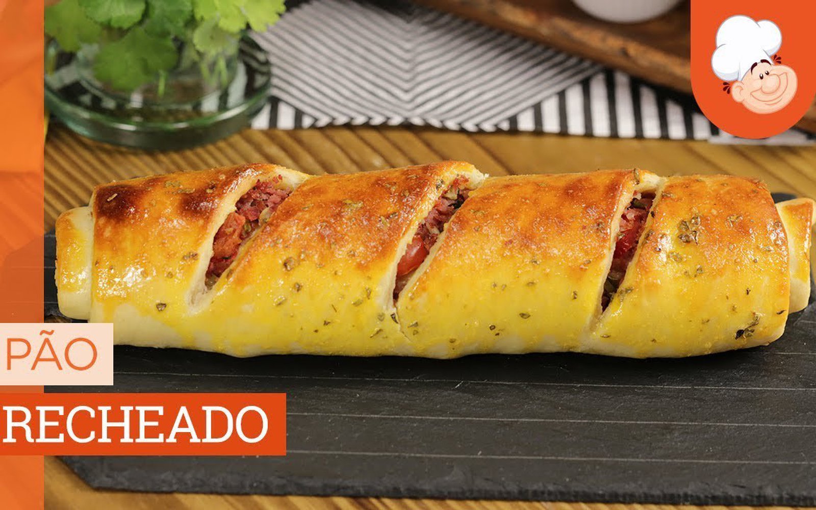 Pão Recheado com Calabresa