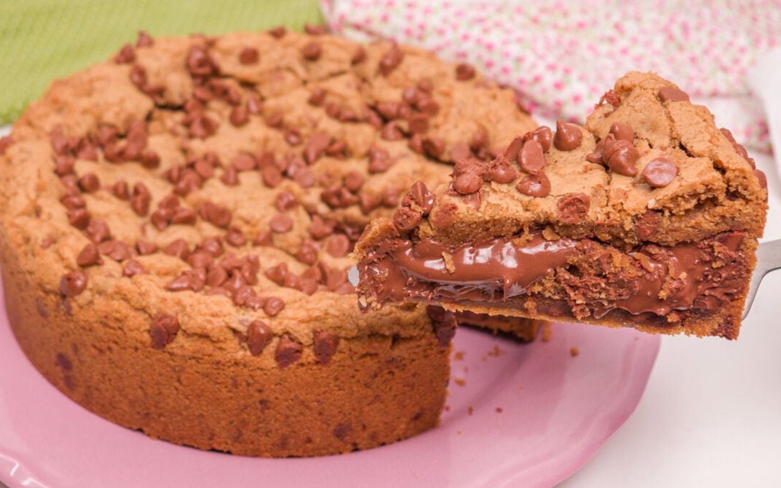 Torta Cookie com Nutella