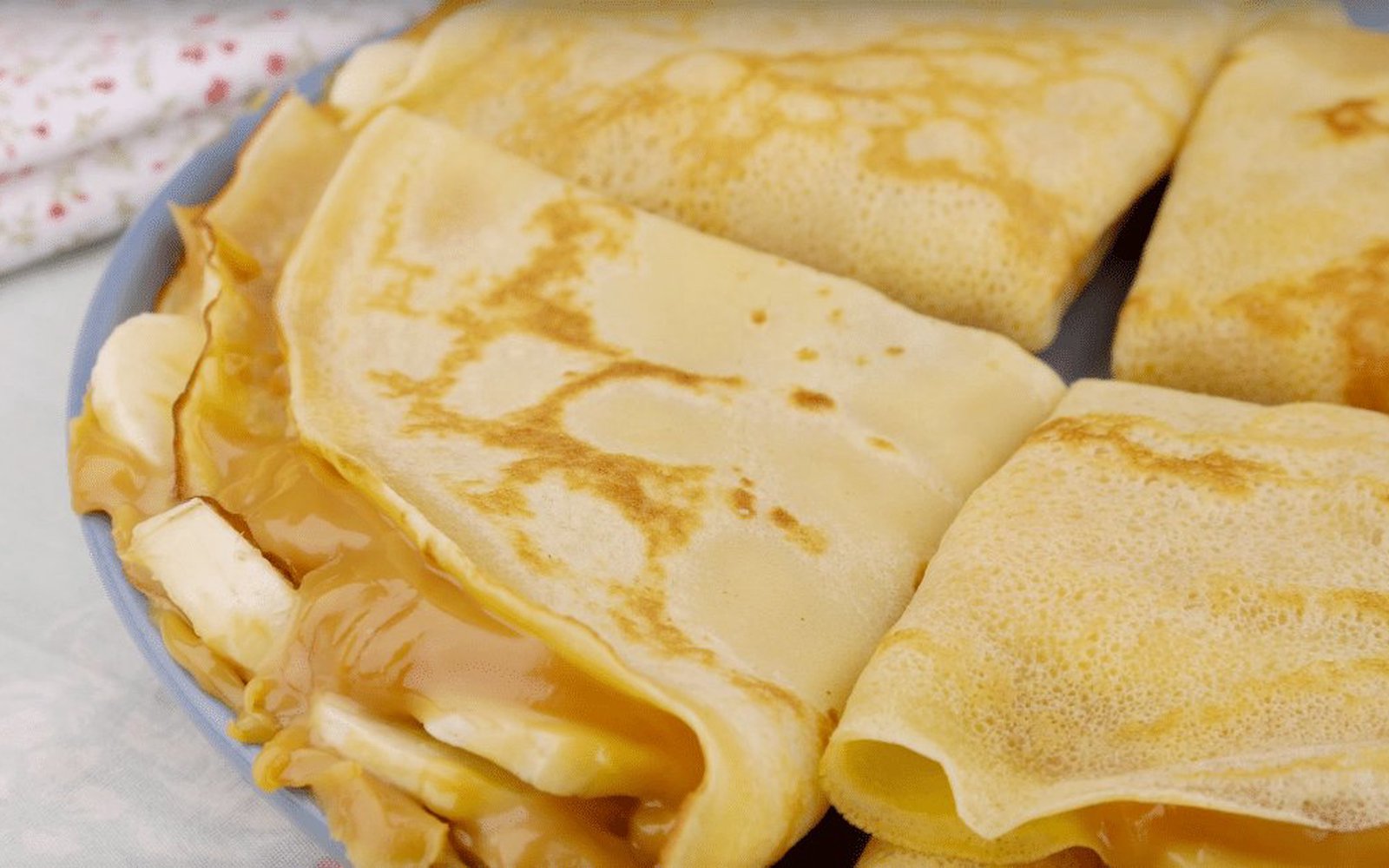 Crepe de Doce de Leite com Banana