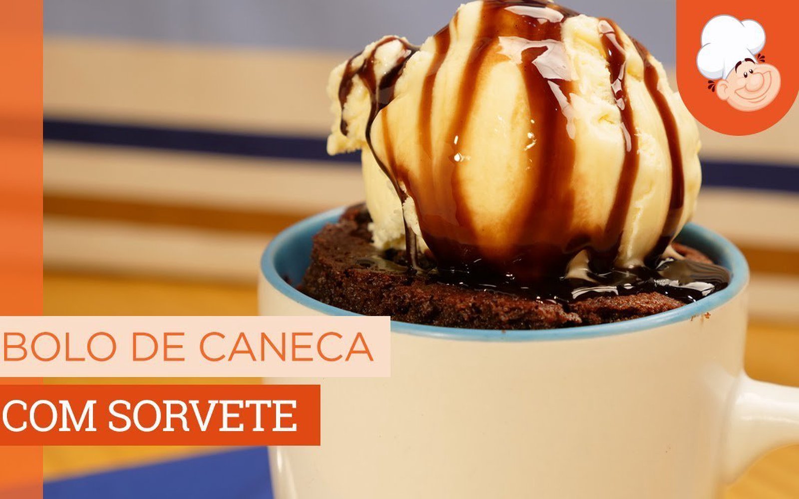 Bolo de Caneca com Sorvete