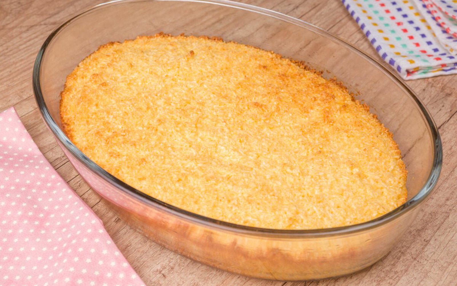 Queijadinha na Travessa com só 5 Ingredientes