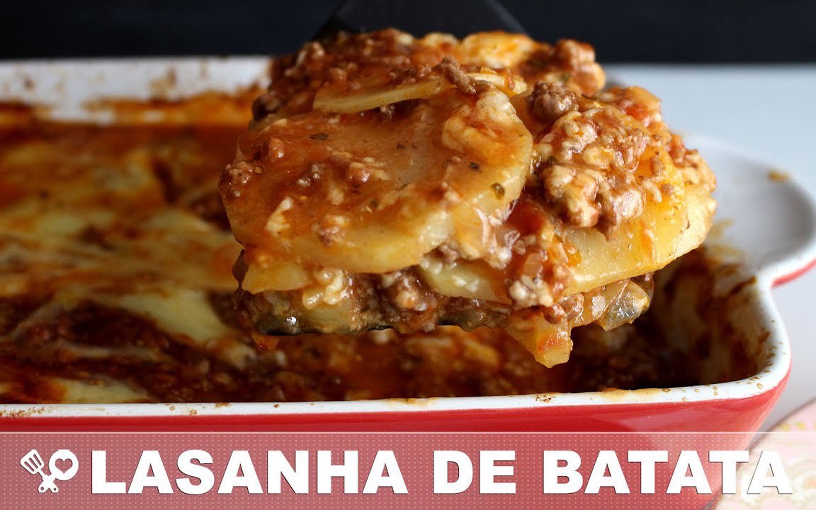Lasanha de Batata ou Batata a Bolonhesa