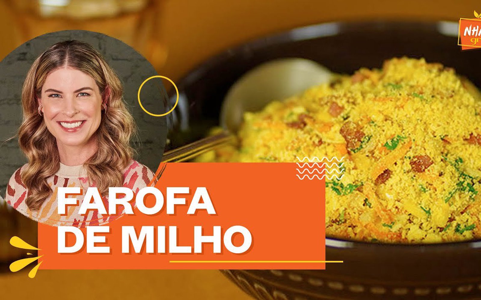 Farofa de Milho com Cenoura e Bacon