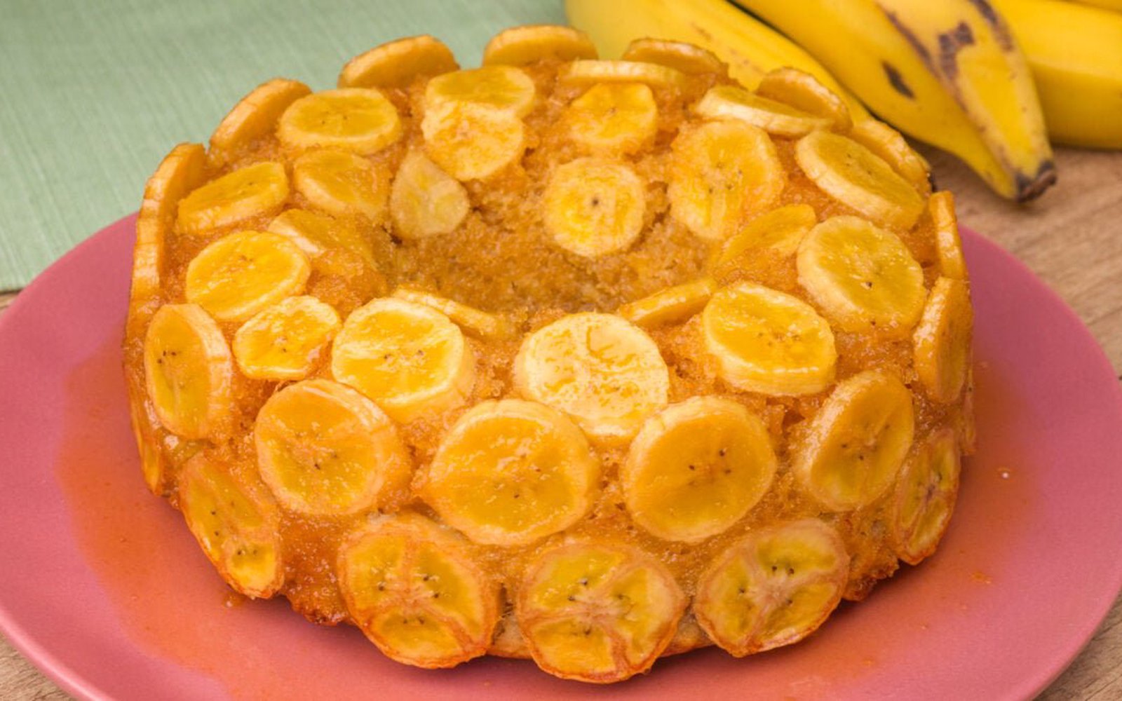 Bolo de Banana Caramelizada na Airfryer