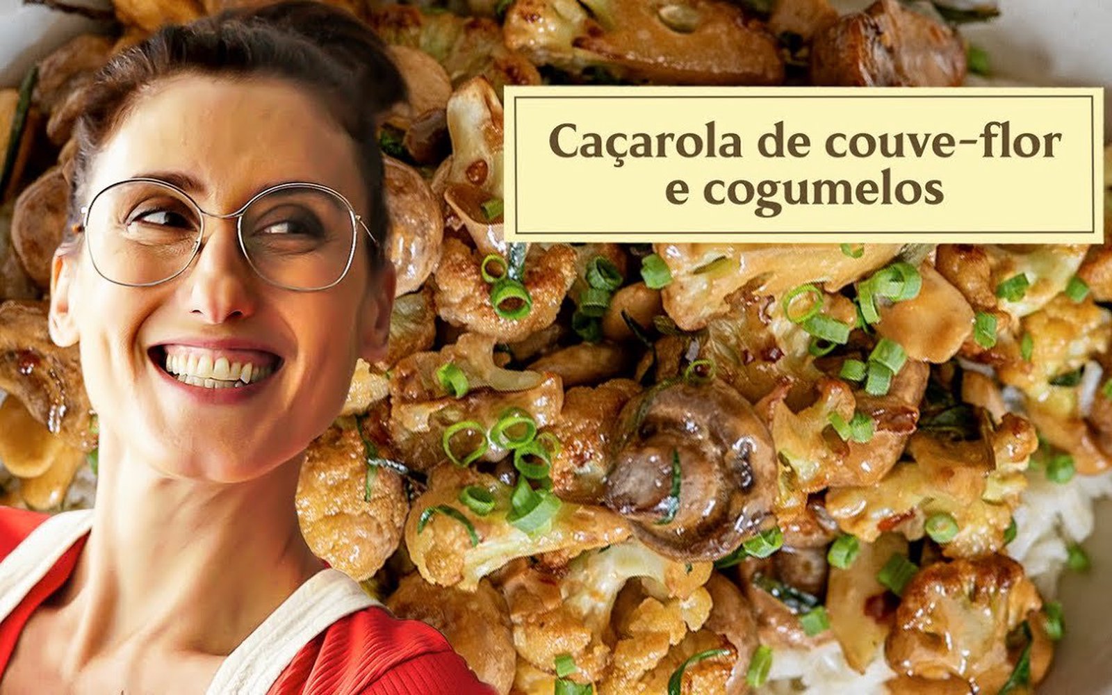 Caçarola de Couve-flor e Cogumelos