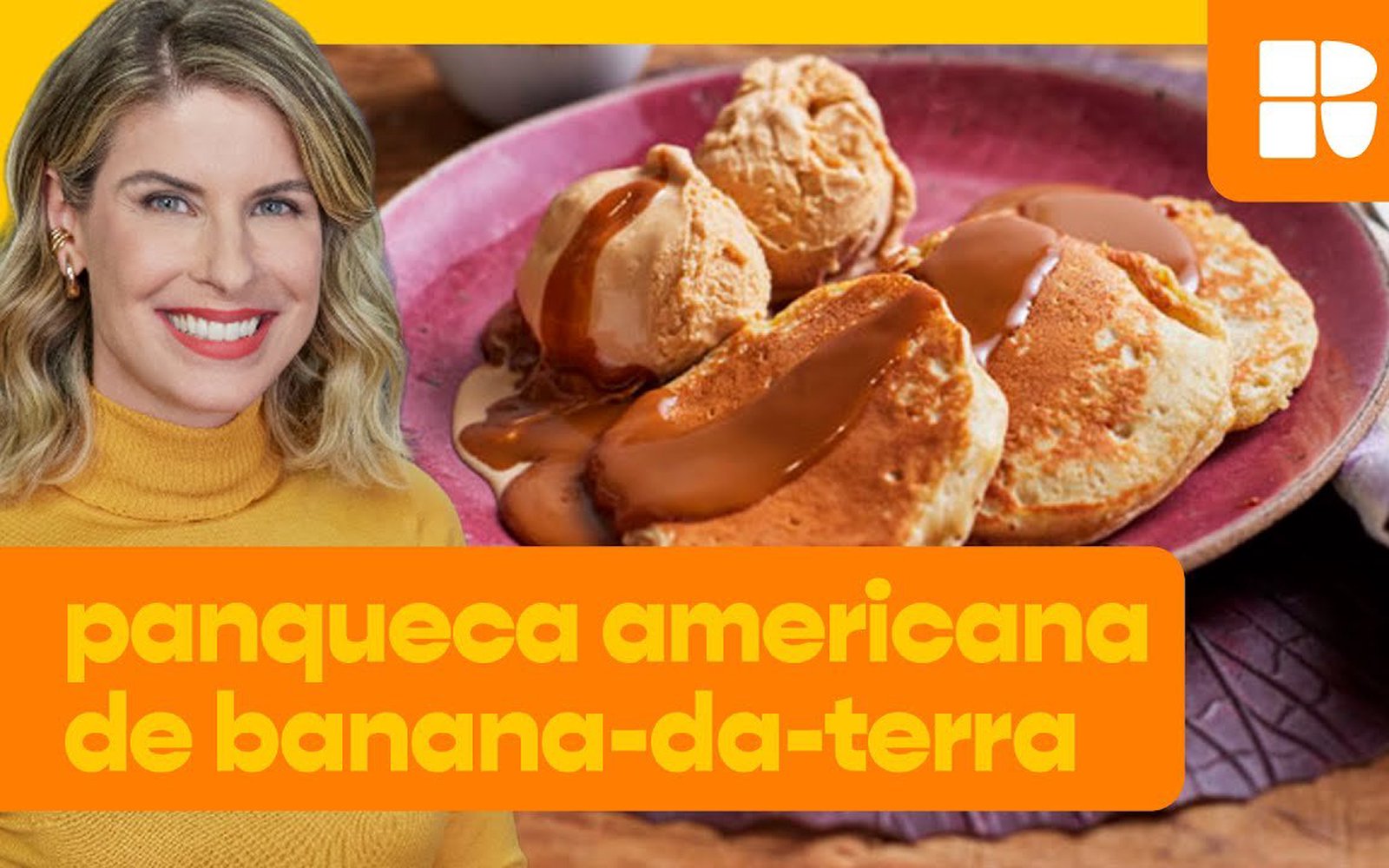 Panqueca americana de banana