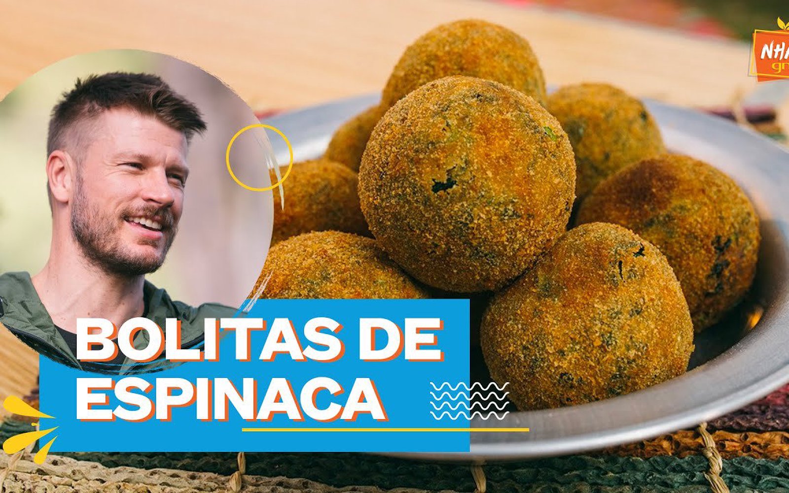 Bolinhos de espinafre (bolitas de espinaca de Honduras)